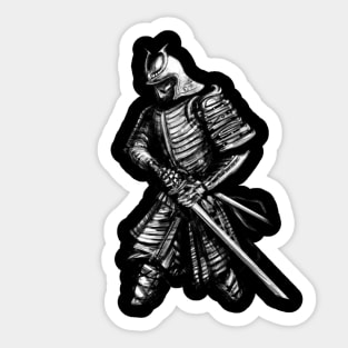 katana blues dark Sticker